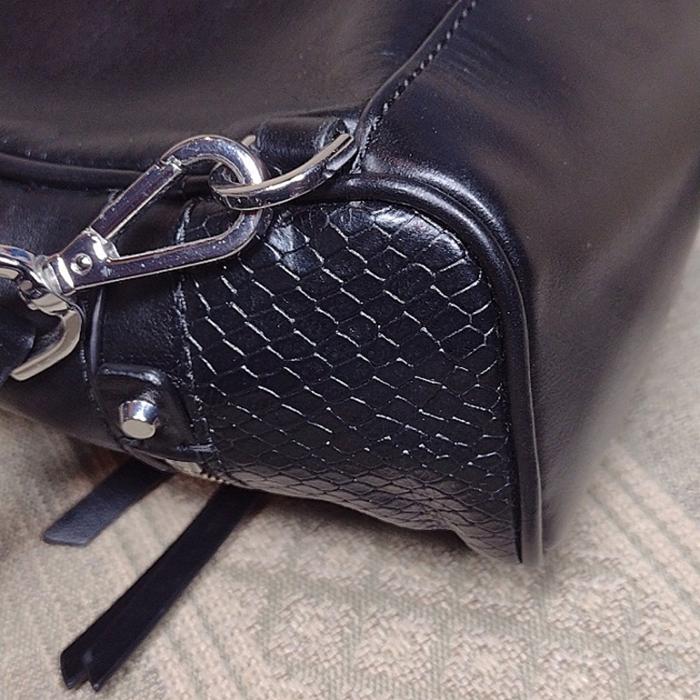 Michael Kors Mini Rhea Python Convertible Backpack - Picture 9 of 15